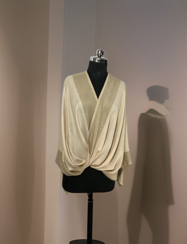 TWO-TONE BORDER STOLE